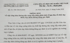 Một trường THCS ở Gia Lai mở đường dây nóng phản ánh về lạm thu, dạy thêm