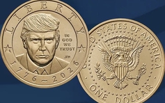 Đồng xu vàng 1 USD in hình ông Trump có giá bao nhiêu?
