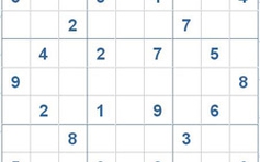 Mời các bạn thử sức với ô số Sudoku 2831 mức độ Khó
