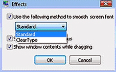 Tìm hiểu Windows Vista: Bỏ chức năng ClearType Fonts
