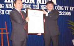 Công ty KYMDAN đón nhận chứng chỉ ISO/IEC 17025:2005
