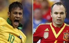 Danh hiệu Quả bóng vàng Confed Cup 2013: Neymar hay Iniesta?