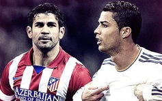 Atletico gặp Real Madrid: Cuộc đua của Costa và Ronaldo