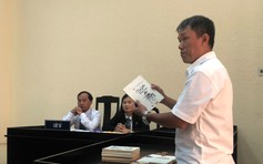 Họa sĩ Lê Phong Linh rớt nước mắt trong phiên xử ‘Thần đồng đất Việt’