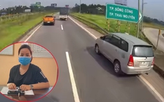 Nữ tài xế lùi xe trên cao tốc mất ngủ vì bị cho là... đàn ông