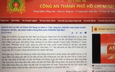 Cơ quan An ninh điều tra Công an TP.HCM bắt Phạm Chí Dũng