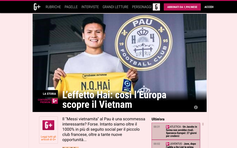 Báo Ý La Gazzetta dello Sport bất ngờ quan tâm tới Quang Hải ở Pau FC