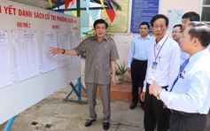 Hội đồng Bầu cử Quốc gia kiểm tra công tác bầu cử tại Bình Thuận