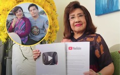 NSND Lệ Thủy cùng con trai nhận nút Bạc YouTube