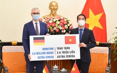 Việt Nam nhận thêm 2,6 triệu liều vắc xin AstraZeneca do Đức viện trợ song phương