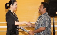 Giáng My rạng rỡ nhậm chức đại sứ thiện chí của quốc đảo Palau