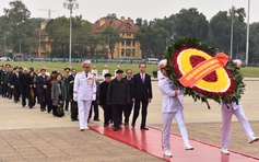 Lãnh đạo Đảng, Nhà nước viếng Lăng Chủ tịch Hồ Chí Minh