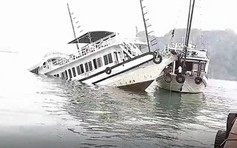 Tàu du lịch vịnh Hạ Long bị đâm chìm, 3 thuyền viên được cứu sống