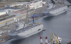 Nga bắt đầu tháo gỡ trang thiết bị trên tàu Mistral ở Pháp