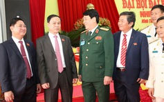 Đại tướng Lương Cường tham dự Đại hội đại biểu đảng bộ Ninh Thuận