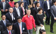 Tổng thống Hàn Quốc động viên cầu thủ U.23 Việt Nam giữ tinh thần và nhiệt huyết