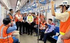 Sát Tết Nguyên đán, metro số 1 TP.HCM lại lăn bánh thử nghiệm