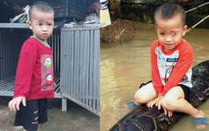 Cậu bé 3 tuổi cưỡi trăn gây 'bão' mạng đang sống tại Thanh Hóa?