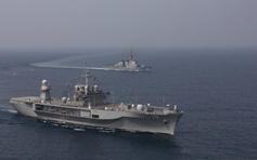 Tàu chiến Mỹ tập trận với Nhật ở biển Hoa Đông