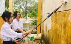 Học sinh sáng chế thiết bị sơn tường liên tục