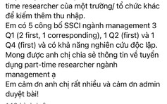 Lương tiến sĩ 6 triệu đồng/tháng: Thua tài xế công nghệ và phụ hồ