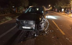 Tai nạn trong đêm, xe máy đấu đầu ô tô, một người tử vong tại chỗ