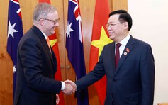 Chủ tịch Quốc hội Vương Đình Huệ hội kiến Thủ tướng Úc Anthony Albanese