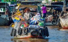 Cận tết đi chơi chợ nổi