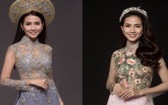 Hoa hậu Phan Thị Mơ khoe dáng trong tà áo dài