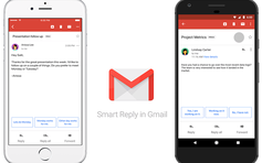 Ứng dụng Gmail trên smartphone có tính năng 'trả lời thông minh'