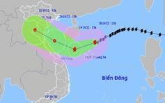 Bão Nesat đạt cường độ mạnh nhất, gió mạnh cấp 12 - 13, giật cấp 15