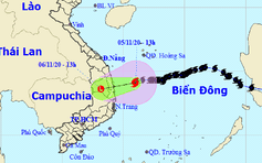 Bão số 10 'đi chậm' diễn biến rất khó lường, cách Quảng Ngãi - Phú Yên 210 km