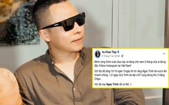 Vũ Khắc Tiệp gây 'bão' vì tiên đoán Ngọc Trinh giành quán quân Instagram với Sơn Tùng