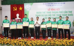 Cần Thơ đạt 49 huy chương tại Đại hội thể thao toàn quốc 2022