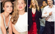 Amber Heard bị tố qua đêm cùng lúc với tỉ phú Elon Musk và Cara Delevingne