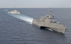 Chiến hạm Mỹ diễn tập với tàu Nhật ở Biển Đông