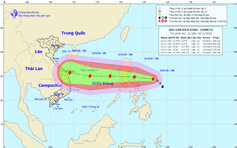 Bão Vamco hướng về Biển Đông, có gió giật cấp 13 trên biển