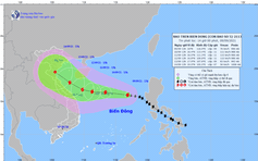 Bão số 5 dự báo đổ bộ quần đảo Hoàng Sa vào ngày 11.9, giật cấp 13