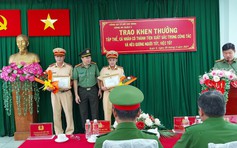 Khen thưởng 2 CSGT TP.HCM mở đường dẫn xe chở sản phụ 'đẻ rớt'