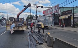 CSGT thông tin về tai nạn xe đầu kéo thắng gấp, tràn sắt ra đường