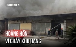 Cháy kho hàng trên đường Trần Đại Nghĩa, khu dân cư nháo nhào