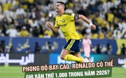 Phong độ bay cao, Ronaldo có thể ghi bàn thứ 1.000 trong năm 2026?