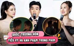 Quốc Trường 'khóa môi' hai mỹ nhân Tiểu Vy và vợ Anh Đức