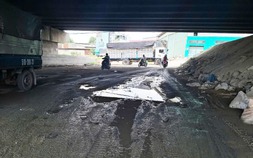 Đường hầm chui nhiều ổ gà