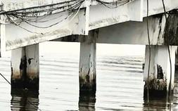 Cà Mau đề nghị kiểm định cầu treo Rạch Ráng sau phản ánh trụ cầu bong tróc
