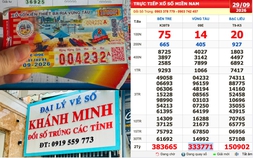 Xổ số miền Nam ngày 29 tháng 9: Chi 1,6 triệu mua nguyên cây, trúng đài Vũng Tàu