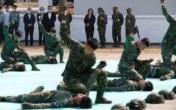 Lãnh đạo Đài Loan thị sát đơn vị quân sự trước chuyến đi Trung Mỹ