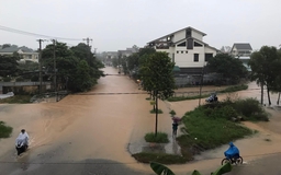 Quảng Trị: Mưa lớn, nhiều khu dân cư ở TP.Đông Hà ngập nặng