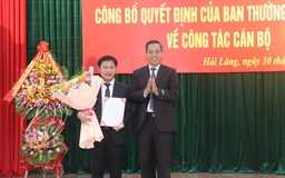 Quảng Trị có tân Chánh văn phòng Tỉnh ủy, Bí thư Huyện ủy Gio Linh, Hải Lăng