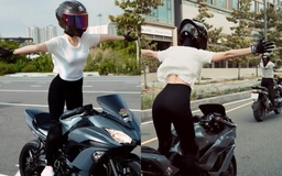 Người mẫu Ngọc Trinh đăng các clip lái mô tô phân khối lớn với nhiều cảnh sốc: CSGT nói gì?